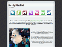 Tablet Screenshot of mostlymischief.com